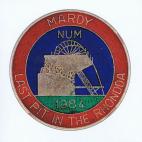 Mardy NUM badge card