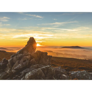 Sunset over Diamond Rock AFP100