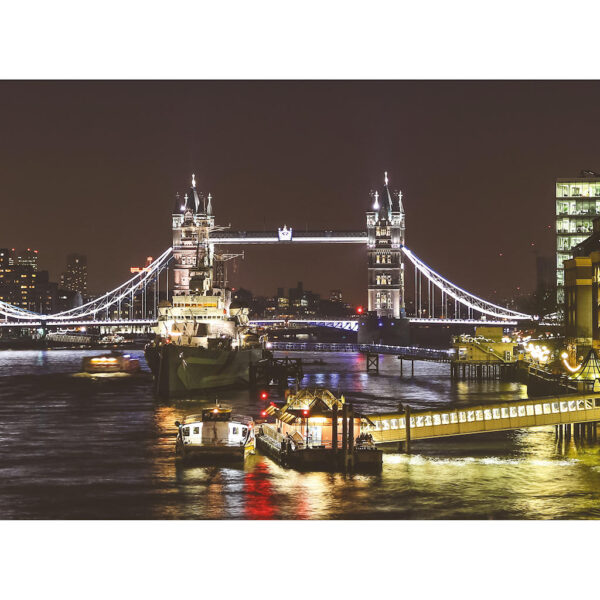 Tower Bridge at night in London AFP25