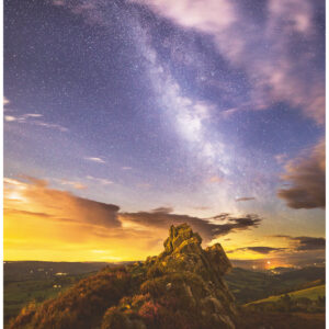 Milky Way over Diamond Rock, Stiperstones