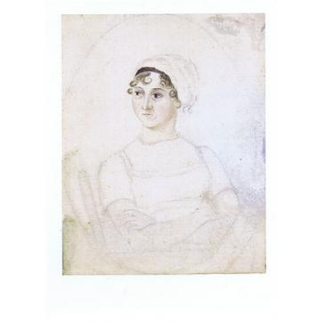 Jane Austen postcard (1775-1817) - author. NPG3630