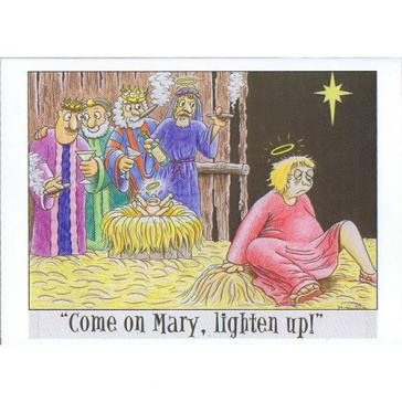 Post Nativity Depression "Come on Mary, lighten up!"