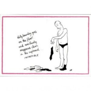 Dirty Laundry Jacky Fleming cartoon postcard