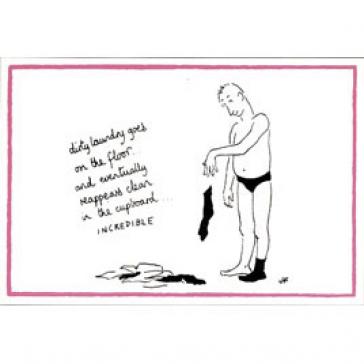 Dirty Laundry Jacky Fleming cartoon postcard