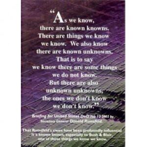 Donald Rumsfeld - Known Knowns
