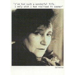 Colette (1873-1954) quote postcard