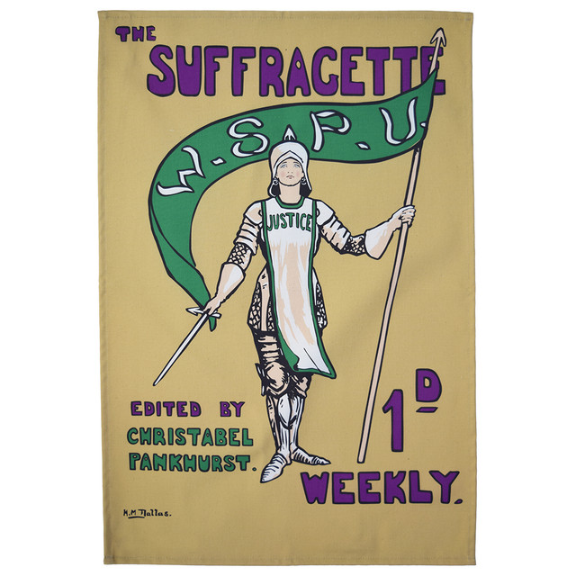Suffragette tea towel