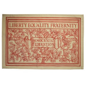 Liberty Equality Fraternity William Morris Tea Towel