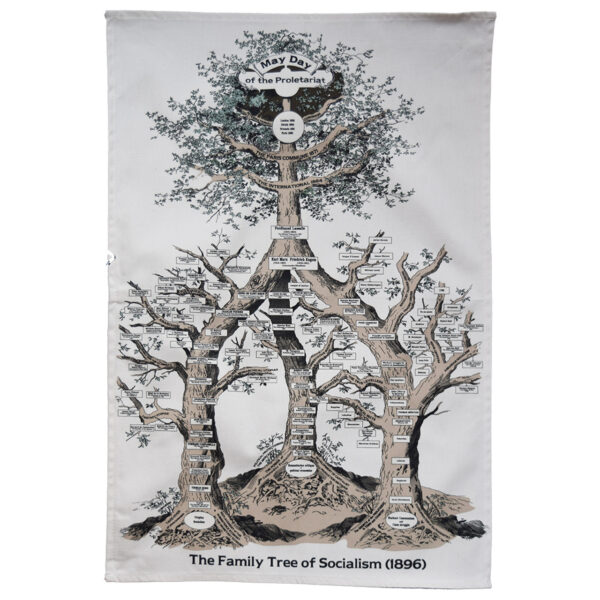 Socialism tree tea towel