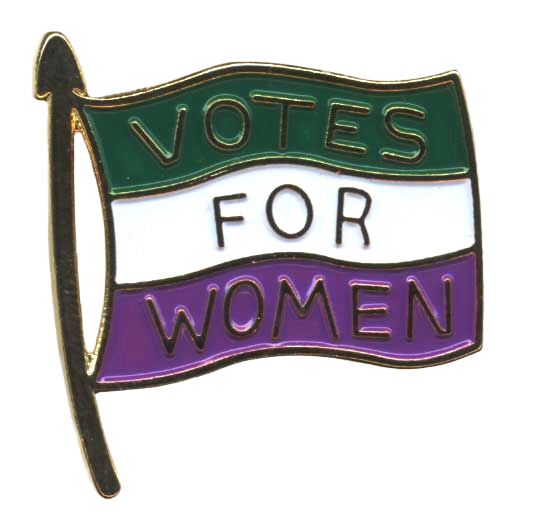 Suffragette metal badge