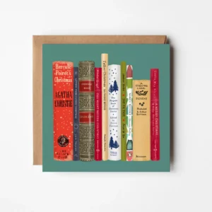 Christmas Fiction book spines