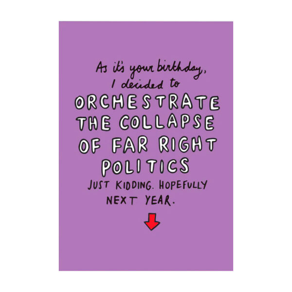 Far Right Politics Greeting Card THF1264