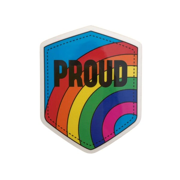 Proud rainbow sticker
