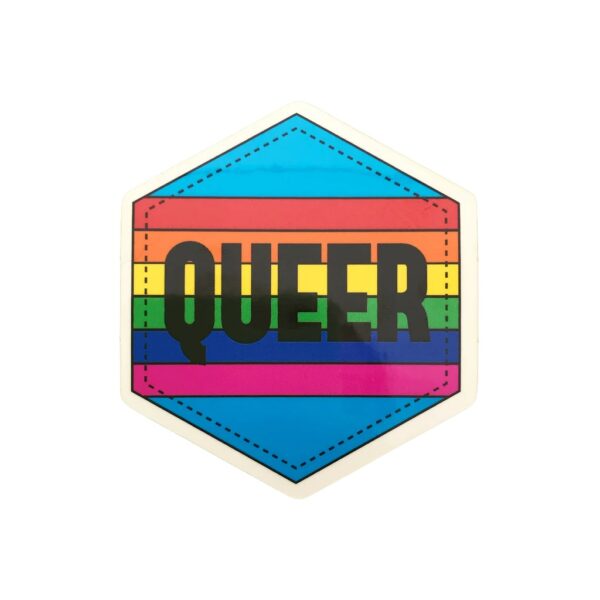 Queer rainbow sticker