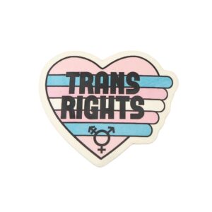 Trans rights sticker