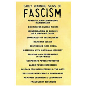Early Warning Signs of Fascism Postcard