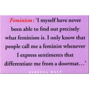 Feminism Doormat Quote Postcard