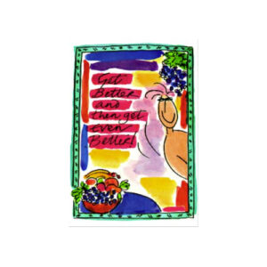Get Better greeting card by cartoonist Angela Martin