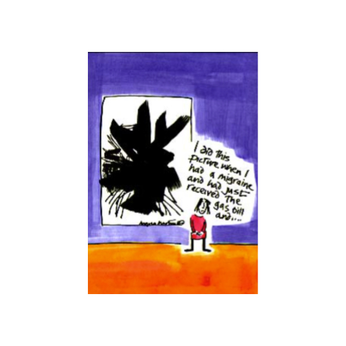 Migraine Greeting Card - Angela Martin cartoon card