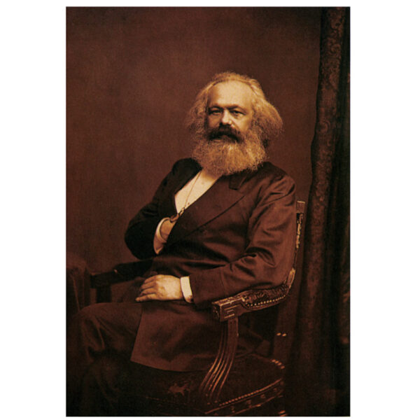 Karl Marx portrait popstcard VIS A-A7830