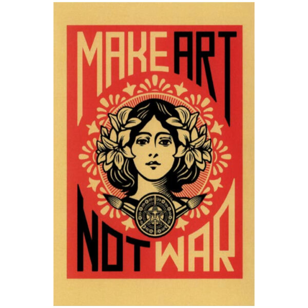 Make Art Not War Postcard