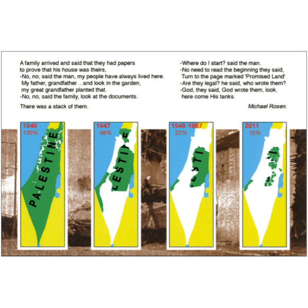 Palestine Disappearing Postcard Palestine Disappearing Postcard