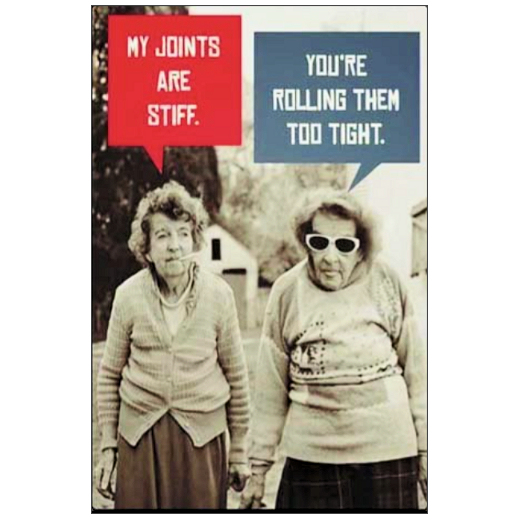 My Joints Are Stiff Postcard