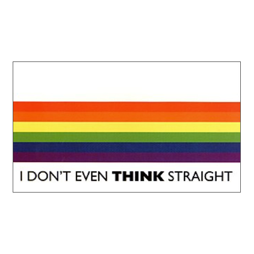 Think straight postcard PY-8818