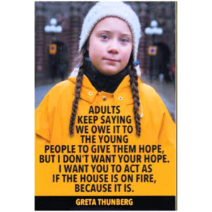 Greta Thunberg portrait postcard